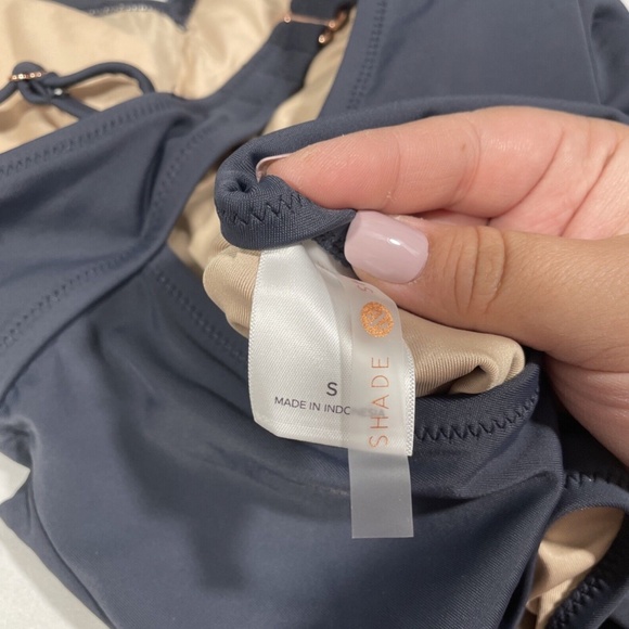 NWT Shade &‎ Shore [ Small ] Plunge Tie-Front Wrap One Piece Swimsuit - Picture 11 of 12